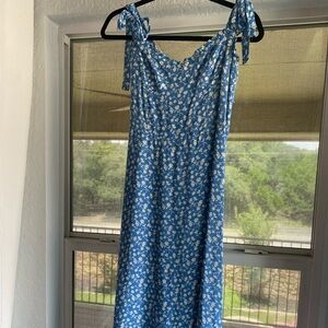 Reformation Blue Floral Maxi Dress size 4